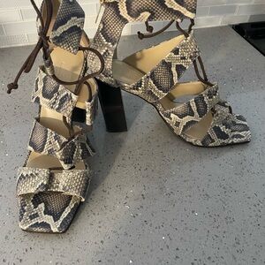 Banana Republic Snake Print Heels
